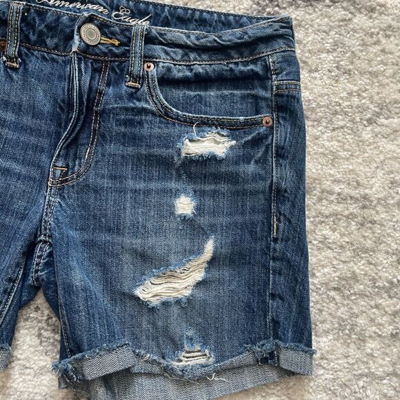 American Eagle Distressed Denim Shorts - Picture 2 of 6